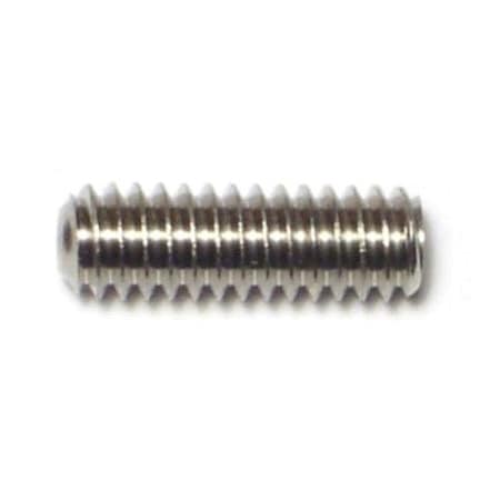 Midwest Fastener 1/4"-20 x 3/4" 18-8 Stainless Steel Coarse Thread Hex Socket Headless Set Screws 8PK 75022